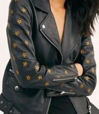The Flash S09 Jessica Parker Kennedy Star Leather Jacket