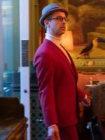The Gentlemen Matthew Red Partywear Notch Collar Suit