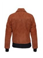 The Gray Man Ana de Armas Brown Cropped Bomber Jacket