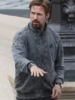 The Gray Man Ryan Gosling Grey Bomber Jacket