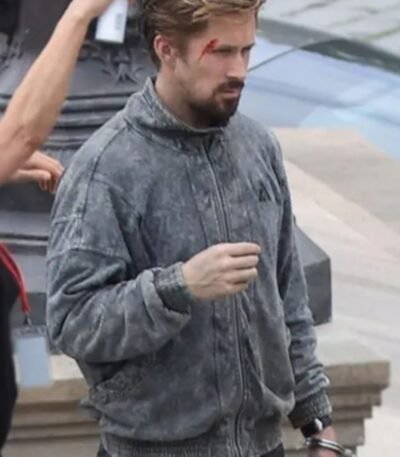 The Gray Man Ryan Gosling Grey Bomber Jacket