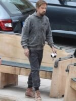 The Gray Man Ryan Gosling Grey Bomber Jacket