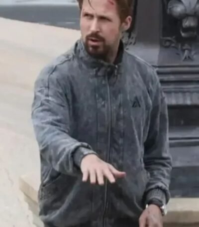 The Gray Man Ryan Gosling Grey Bomber Jacket