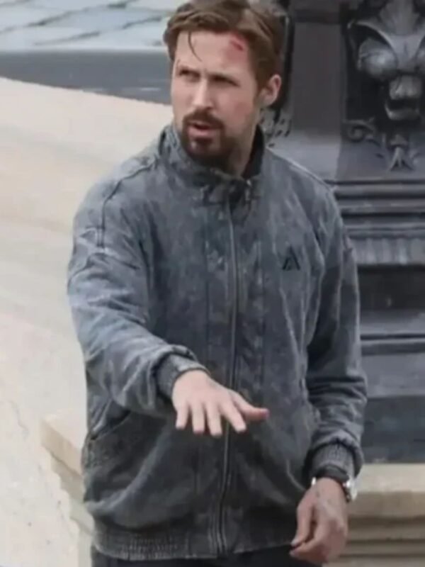 The Gray Man Ryan Gosling Grey Bomber Jacket