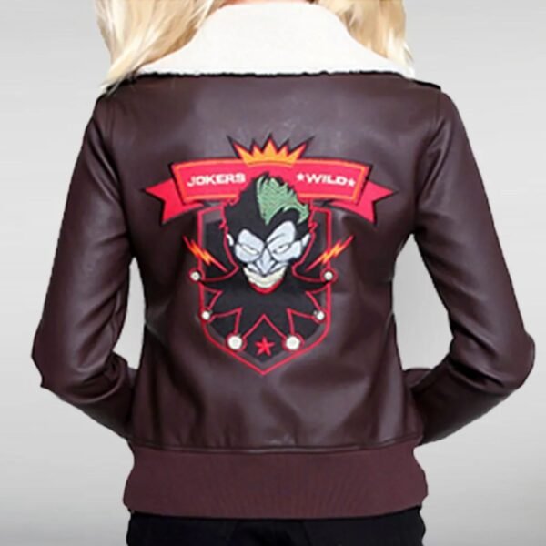 The Harley Quinn Bombshell Leather Jacket