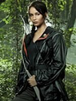 The Hunger Games Jennifer Lawrence Black Hooded Jacket