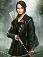 The Hunger Games Jennifer Lawrence Black Hooded Jacket