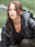 The Hunger Games Jennifer Lawrence Black Hooded Jacket