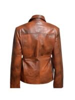 The Hunger Games Jennifer Lawrence Brown Leather Jacket