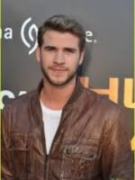 The Hunger Games Liam Hemsworth Brown Leather Jacket