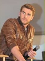 The Hunger Games Liam Hemsworth Brown Leather Jacket