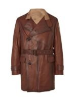 The Kingsman Duke of Oxford Brown Leather Coat