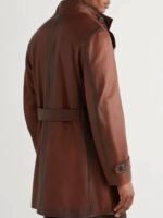 The Kingsman Duke of Oxford Brown Leather Coat