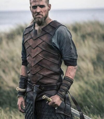 The Last Kingdom Ragnar Leather Brown Vest