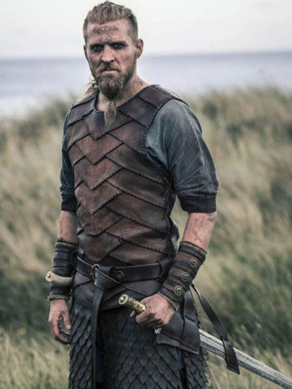 The Last Kingdom Ragnar Leather Brown Vest