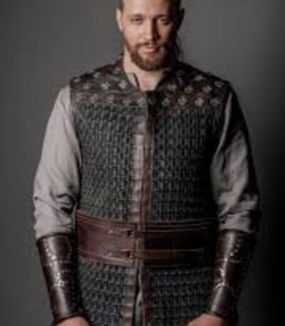 The Last Kingdom S03 Uhtred Black Leather Vest