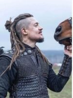 The Last Kingdom S03 Uhtred Black Leather Vest
