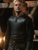 The Last Kingdom Uhtred Black Leather Vest