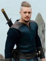 The Last Kingdom Uhtred Black Leather Vest