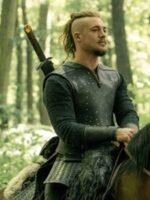 The Last Kingdom Uhtred Black Leather Vest