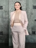 The Last Of Us 2023 Bella Ramsey Pink Suit
