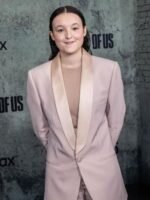 The Last Of Us 2023 Bella Ramsey Pink Suit