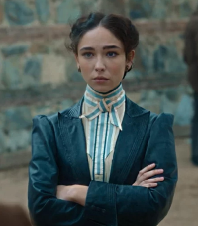 The Law According to Lidia Poet Leather Coat