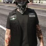 The Lost MC GTA 5 Black Leather Vest
