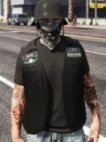 The Lost MC GTA 5 Black Leather Vest