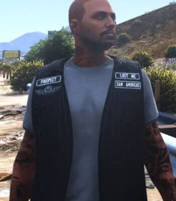 The Lost MC GTA 5 Black Leather Vest