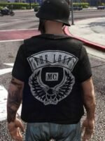 The Lost MC GTA 5 Black Leather Vest