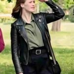The Love Club 2023 Tara Black Leather Jacket