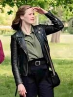 The Love Club 2023 Tara Black Leather Jacket