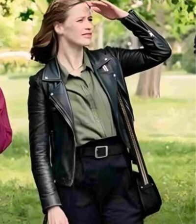 The Love Club 2023 Tara Black Leather Jacket