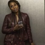 The Lovebirds Leilani Maroon Biker Leather Jacket