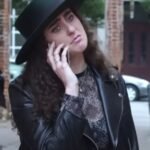 The Lovebirds Mrs Hipster Black Biker Leather Jacket