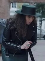 The Lovebirds Mrs Hipster Black Biker Leather Jacket