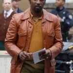 The Many Saints of Newark Harold McBrayer Brown Leather Jacket