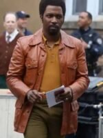 The Many Saints of Newark Harold McBrayer Brown Leather Jacket