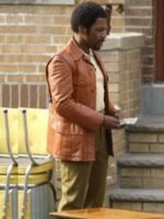 The Many Saints of Newark Harold McBrayer Brown Leather Jacket