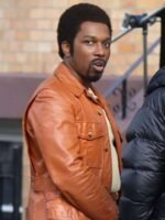 The Many Saints of Newark Harold McBrayer Brown Leather Jacket