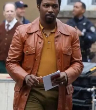 The Many Saints of Newark Harold McBrayer Brown Leather Jacket