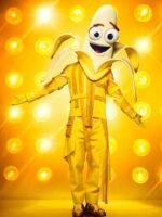 The Masked Singer Banana Yellow PU Leather Jacket