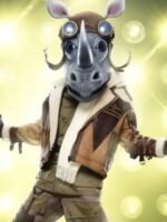 The Masked Singer Rhino Brown Leather Jacket