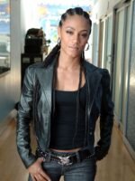 The Matrix 4 Niobe Black Biker Leather Jacket