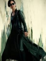 The Matrix 4 Trinity Black Shining Trench Coat