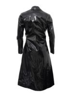 The Matrix 4 Trinity Black Shining Trench Coat