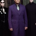 The Matrix Morpheus Long Purple Trench Coat