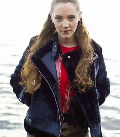 The Nest Kaya Leather Shearling Black Jacket