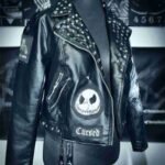 The Nightmare Before Christmas Black Studded Leather Jacket